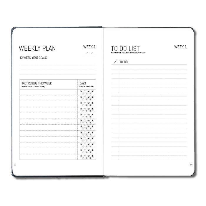 12 Week Year Planner The 12 Week Year